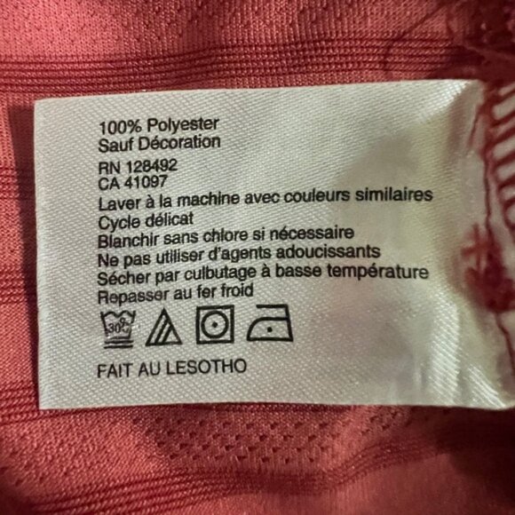 Greg Norman Collection striped performance polo - size XL red/coral - Picture 6 of 7